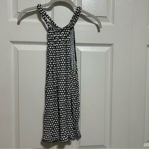 Max Studio Black/White Halter Top